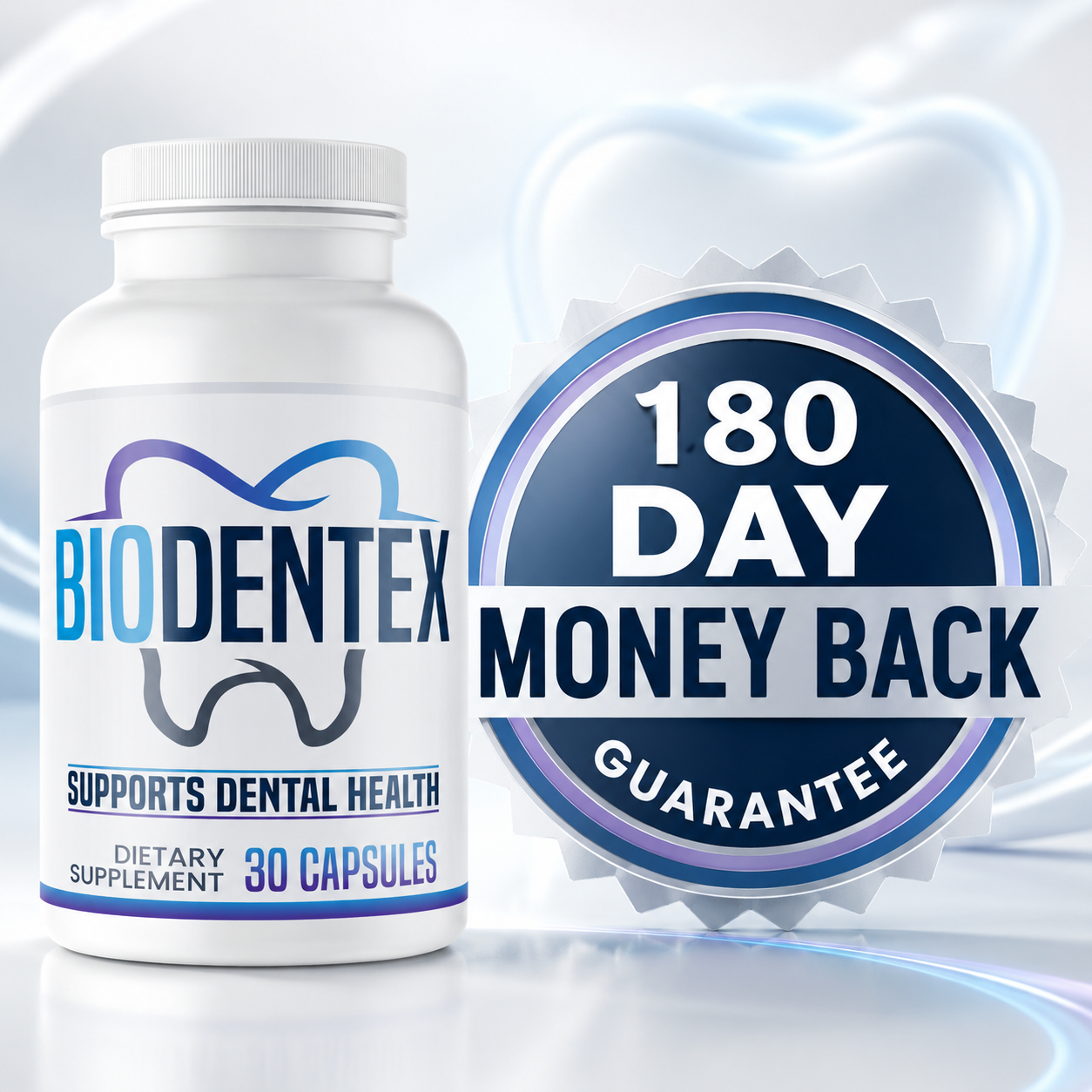 BioDentex 180-day money-back guarantee